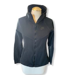 Nike black full zip hoodie small
